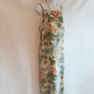 Tommy Bahama Silk Tropical Midi Dress